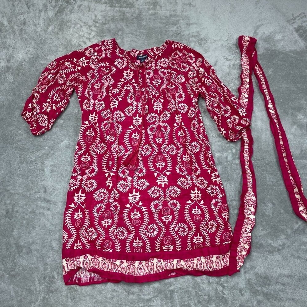 Studio Park Womens Pink Floral Print Dress MP Made In Indonesia a0526